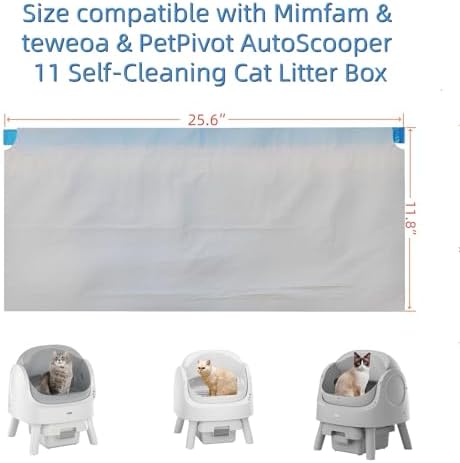 40ct Replacement Pet Pivot Litter Box Bags Compatible with Autoscooper 11 - Image 6