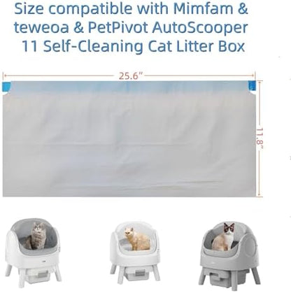 Replacement Litter Box Bags Compatible with Pet Pivot Autoscooper 11, 200ct - Image 3