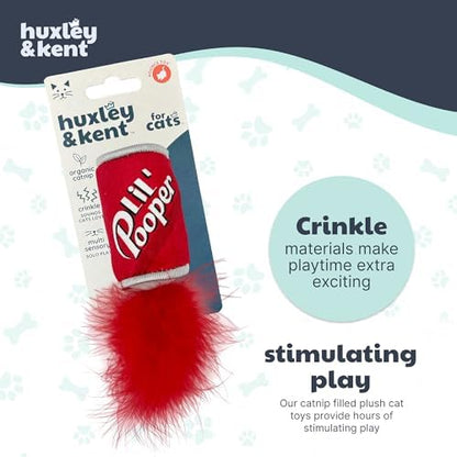 Huxley & Kent Plush Crinkle Catnip Cat Toy, Lil' Pooper - Image 7