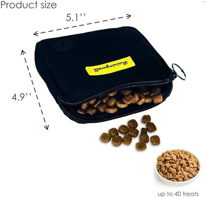 Raisingwell Dog Treat Pouch for Pet Walking and Training with Clicker Poop Bags Small Fanny Zipper Pack Holder for Puppy Snack Dispenser Kit for Leash and Outdoor Use (Black) - Image 3