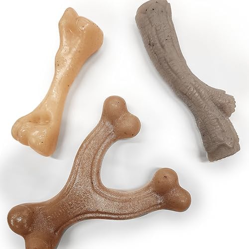 Nylabone Strong Chew Gourmet Style Dog Chew Toy Bundle, Small, 3 Count by Nylabone