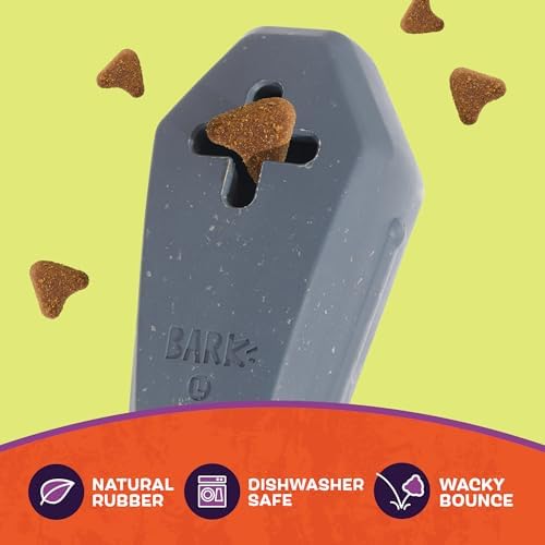 BarkBox Drac Casket Dog Toy – Treat Dispensing, Natural Rubber, Wacky Bounce, Dishwasher Safe, Perfect for Drac Snacks - Dog Chew Toy for Medium Dogs - Image 3