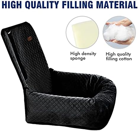 Dog Car Seat Pet Booster Seat Pet Travel Safety Car Seat,The Dog seat Made of Materials is Safe and Comfortable, and can be Disassembled for Easy Cleaning (Black) - Image 3