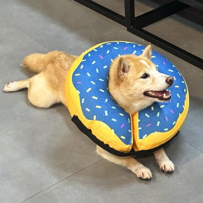 Inflatable Dog Cone Collar for After Surgery, Soft Adjustable Blow up Donut E-Collar for Small Medium Large Dog and Cats - Image 6