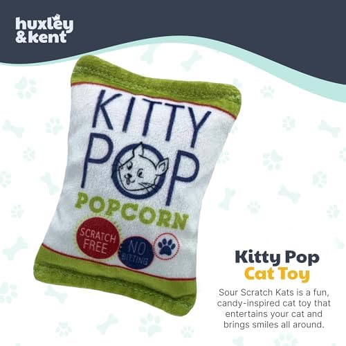 Huxley & Kent Plush Cat Toy - Interactive Catnip Toy for Cats & Kittens - Soft with Crinkle & Catnip - Fun Indoor Play - Kitty Pop - Image 2