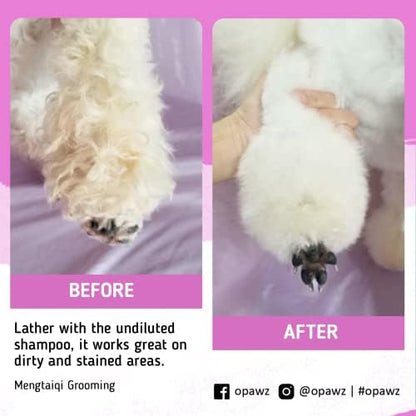 OPAWZ 05 Whitening Purple Shampoo for Dog and Cat, Safely Remove Yellow Stains, with No Bleach, Peroxide and Sulfate, Professional Groomers Recommended Product, 16.9 oz - Image 6