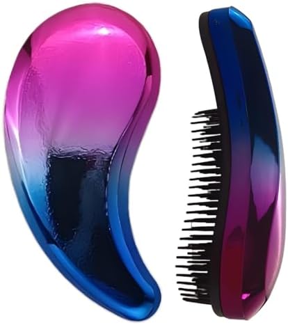 Comma-Shaped Small Dog Brush, Puppy Essentials (Gradient Color) by PetJoyHaven