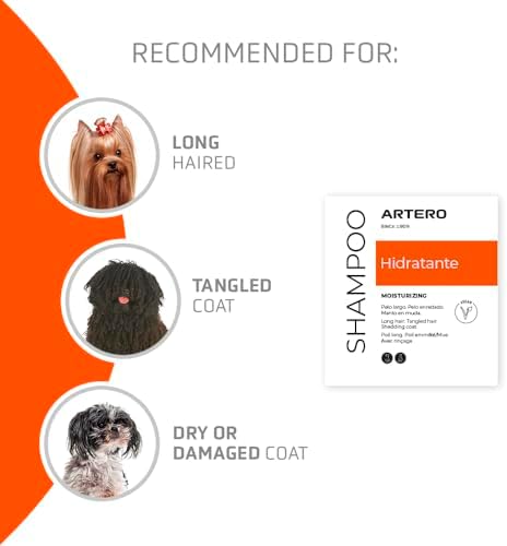 Artero Moisturizing. Shampoo for Dogs. Great Hydration. Ideal for Yorkshire Terrier Dogs, Bichon Maltese, for Pets with Long Hair and/or Dry or Damaged Coats. with Biotin. - Image 3