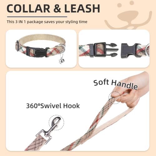 PUPTECK Dog Harness, Collar and Leash Set No Pull for Small Medium Sized - Image 4