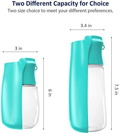 WePet Foldable Portable Dog Water Bottle Puppy Water Dispenser with Drinking Feeder, 12 OZ, High-Temperature Resistant Leak Proof for Pets Outdoor Walking, Hiking, Travel, Food Grade Plastic BPA Free - Image 5