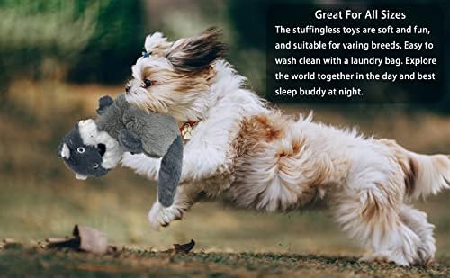 Jalousie 5 Pack Stuffingless Dog Squeaky Toys Dog Toy w/Durable Liner No Stuffing Dog Toy - Dog Toys Crinkle Paper Squeaker Toy for Medium Large Dogs (3 Pack - Squeaky) - Image 7