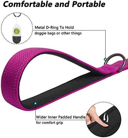 PetiFine 6FT Heavy Duty Dog Leash with Soft Padded Double Handle - Image 5