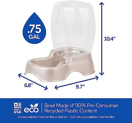 Petmate Pet Cafe Water Dispenser, .75 GAL, Pearl Tan - Image 3