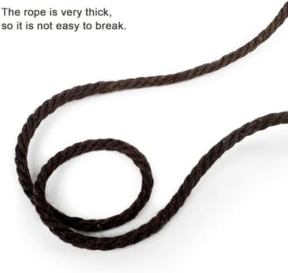 TTcat Natural Wooden Cat Wand Toy with Catnip Plush Mushroom, Thick Unbreakable Rope Interactive Cat Teaser Stick with Bell, Indoor Kitten Boredom Relief Hunting Play Toy for Cats. - Image 4