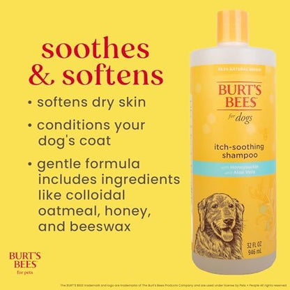 Burt's Bees for Pets Itch Soothing Dog Shampoo, Honeysuckle, 32 Fl Oz, 2-Pk - Image 3