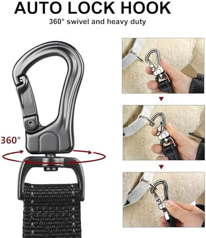 PetiFine 6FT Heavy Duty Dog Leash with Soft Padded Double Handle - Image 4