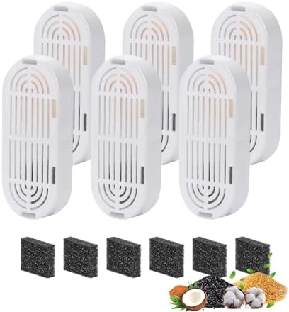CEESC Replacement 6 Filters & Sponges for 312-B, 4L/135oz Cat Fountain by CEESC