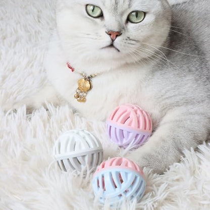 Cat Toy Balls with Bell Inside, Rubber, 2 inches, 3 Pcs - Image 5