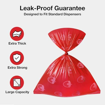 VETRESKA Strawberry Scented Dog Poop Bags, Leak Proof, 540 Counts - Image 3
