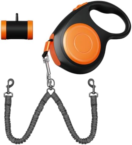 30FT Dual Retractable Dog Leash Leash for 2 Large Dogs - Tangle Free by Unknown