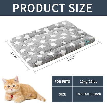 Dog Bed Mat, Reversible Crate Pad & Cute Dog Bed - Machine Washable Kennel Mat with Ultra Soft for Small Dogs & Cats - Image 4