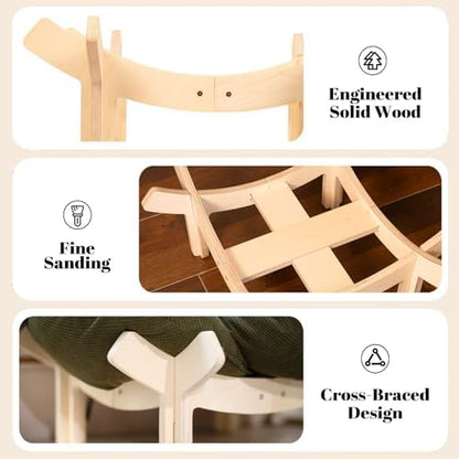 CHEERHOME PETS Elevated Cat Bed for Indoor Cats Couch Sofa Flower - Image 6