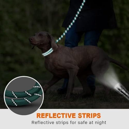 Taglory Rope Dog Leash for Medium Large Dogs, 6 FT Padded Handle, Turquoise - Image 5