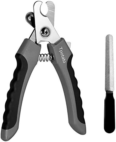Tpotato Dog Nail Clippers,Dog Nail Trimmers for Large Breed Dog with Quick Sensor,Safari Professional Cat Nail Clipper with Safety Guard and Nail File. by Tpotato
