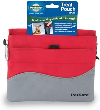 PetSafe Dog Treat Pouch Sport, Red, Standard, 7.5 in L x 6.5 in H by PetSafe
