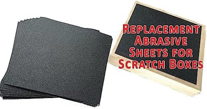 10 - pack 10.5" x 10.5" 27cm x 27cm abrasive sheets sand paper 80 grit replacement removeable adhesive backing dog Scratch Pad Nails Grinder Trimmers Clipper Board Paw claw cat k9 emery file - Image 6