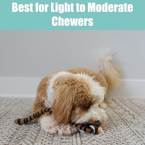 SPOT Skinneeez Jungle Cat 14 Inch Stuffing-Free Plush Squeaky Dog Toy – Soft Interactive Chew Toy for Small and Medium Dogs – Mess-Free Play for Light & Moderate Chewers - Image 6