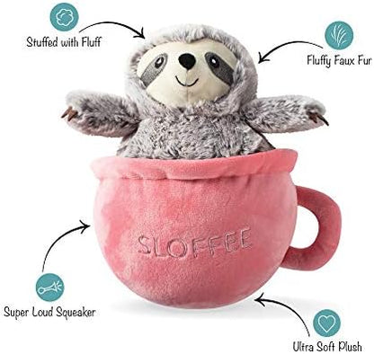Fringe Studio Slown' Dwn for Summer Sloth Pet Toy, Sloffee (289377) - Image 2