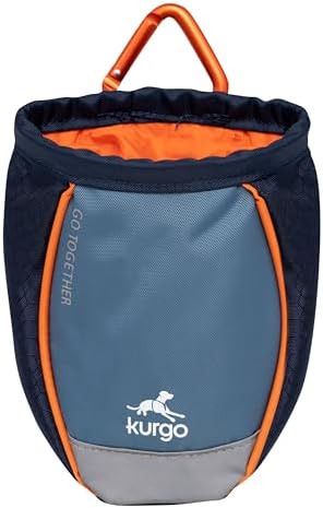 Kurgo Go Stuff It Dog Treat Bag, Training Treat Pouch Bag for Dogs, Treat Pouches for Pets, Hands-Free Pouch Waist, Reflective, Includes Carabiner, MOLLE-Compatible (Navy Blue) - Image 5
