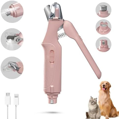 CATPICK 2-in-1 Cat & Dog Nail Clippers with Grinder and Dual LED Lights - Image 2