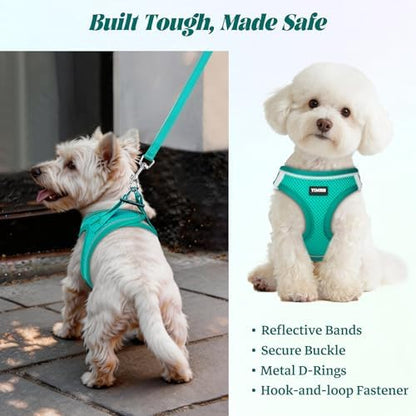 No Pull Dog Puppy Harness and Leash Set Reflective Mesh Vest Small - Image 4