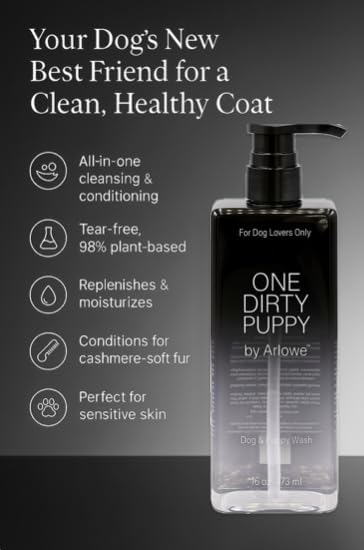 One Dirty Puppy – 5-in-1 Dog Shampoo & Conditioner – Tear-Free Oatmeal Formula for Sensitive Skin – Sulfate Free & Paraben Free – Cleans, Moisturizes, Detangles & Deodorizes – Fast Rinse – Made in USA - Image 5
