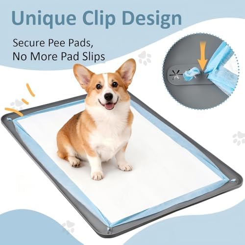 Silicone Pee Pad Holder for Dogs and Puppies, Fits 23" x 36" Pads - Image 2