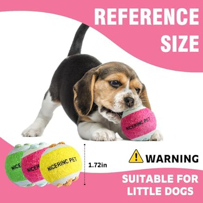 X-Small Dog Tennis Balls Dog Toys Ball 1.72" Pack of 12, Fit Ball Launchers - Image 2