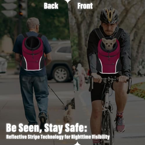 YUDODO Dog Front Carrier Backpack, Adjustable Breathable Dog Backpack - Image 6