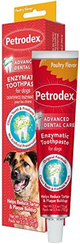 Petrodex Enzymatic Dog Toothpaste, Poultry Flavor, 2.5oz by Petrodex