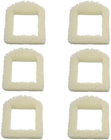 HQRP 6-Pack Foam Pre-Filter Compatible with Drinkwell Ceramic Lotus PWW00-13709 DMLT-CER, Sedona PWW00-15417, Pagoda PWW00-13907 PWW00-14289 Pet Fountain; PAC00-13711 / PAC00-13194 Replacement by HQRP