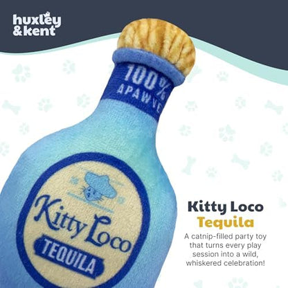 Huxley & Kent Plush Crinkle Catnip Cat Toy, Kitty Loco Tequila - Image 2