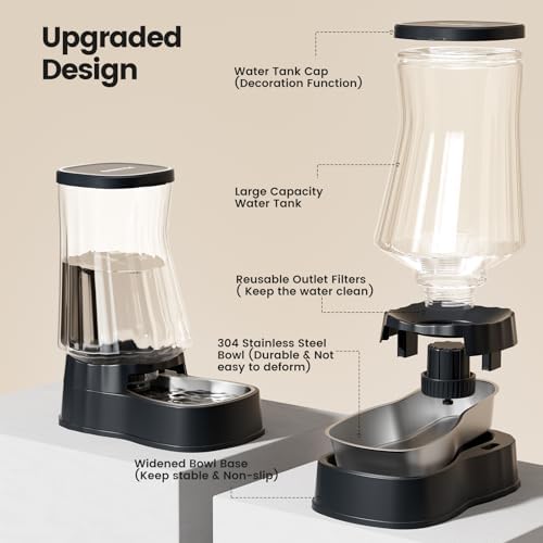 Automatic Dog Water Dispenser, Stainless Steel Bowls Feeder, 100% BPA-Free - Image 3