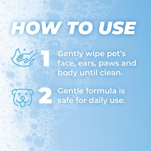 TropiClean Pure All Purpose Dog Wipes, Breezy Fresh Scent, 50ct - Image 4