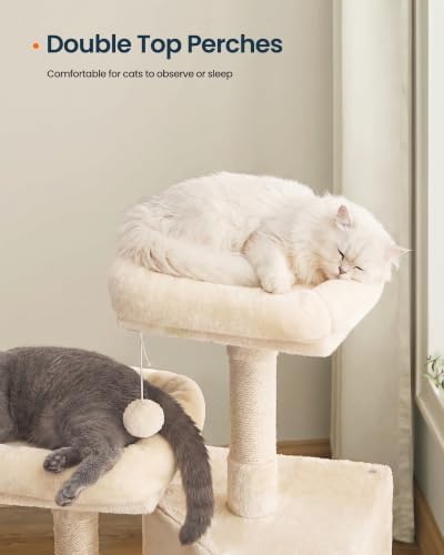 SONGMICS HOME Cat Tree, Scratching Ramp, Multi-Level Cat Condo - Image 3