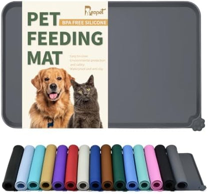 Reopet Silicone Pet Feeding Mat - Waterproof & Non-Slip Dog Cat Placemat by Reopet