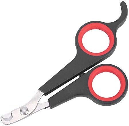 Animal Nail Scissors,Bird Nail Scissors,Beak Trimmer for Birds Pet Bird Small Animals Accessory Grooming Tool,Nail Scissors Clipper Black and Red by Syrisora