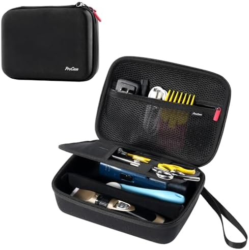 ProCase Hard Pet Grooming Tool Storage Case -Black by ProCase