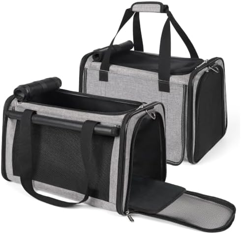 YUDODO 2 Packs 25 lbs Soft Sided Pet Carrier for Large Cat & Small Dog by YUDODO