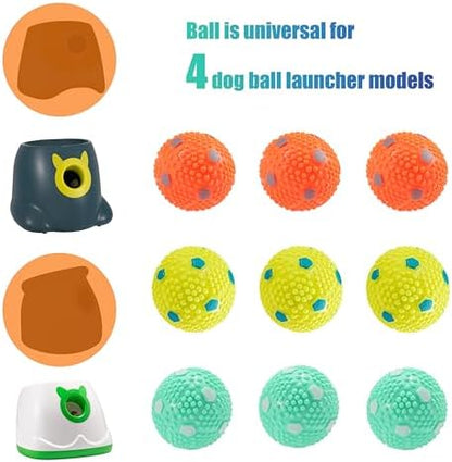 Dog Toy Balls for Small Dogs & Puppies, Chew & Chase Interactive 2” Soft Latex Balls, Durable Dogs Play Balls for Indoor/Outdoor (9 Pcs) - Image 3